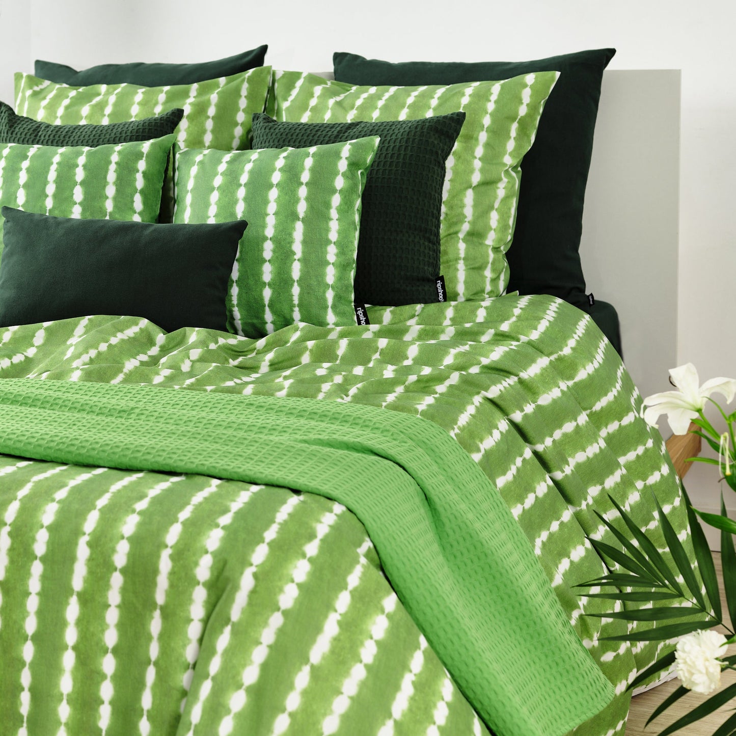 Funda nórdica Bolton Verde 100% algodón