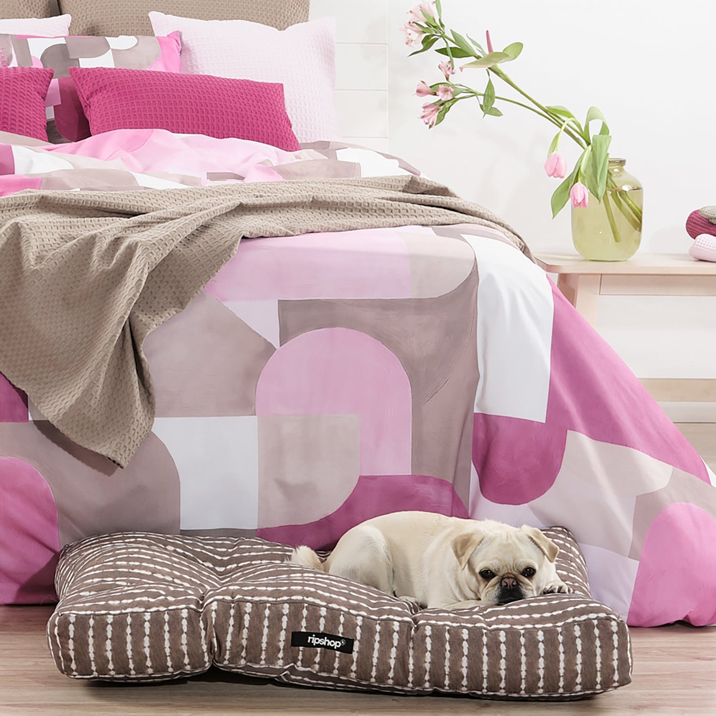 Funda nórdica Dundee Rosa 100% algodón
