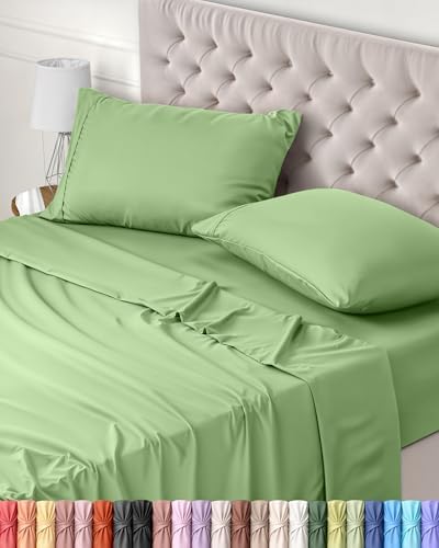 Utopia Bedding 3-Piece Sheet Set 90 x 190 cm – Brushed Microfiber Polyester – Oeko-Tex Certified – Fitted Sheet, Flat Sheet and 1 Pillowcase 50 x 75 cm (90 Bed, Grey)|B075JK3298