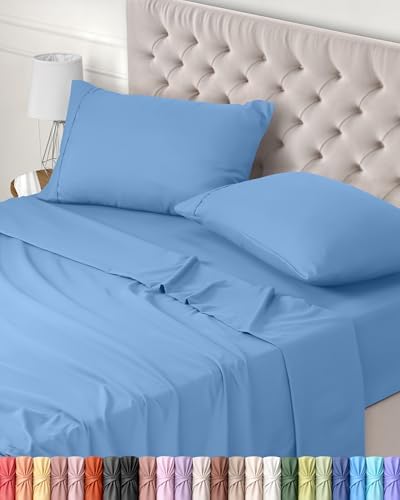 Utopia Bedding 3-Piece Sheet Set 90 x 190 cm – Brushed Microfiber Polyester – Oeko-Tex Certified – Fitted Sheet, Flat Sheet and 1 Pillowcase 50 x 75 cm (90 Bed, Grey)|B075JK3298
