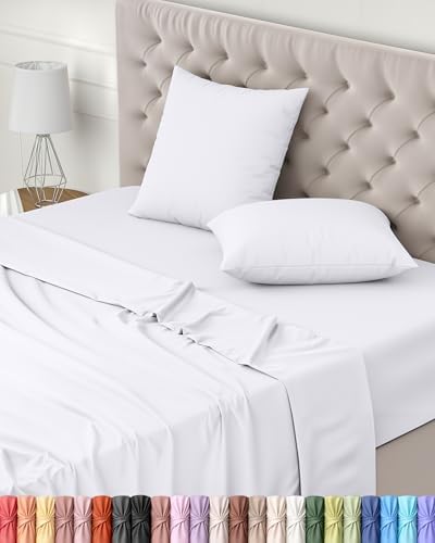 Utopia Bedding 3-Piece Sheet Set 90 x 190 cm – Brushed Microfiber Polyester – Oeko-Tex Certified – Fitted Sheet, Flat Sheet and 1 Pillowcase 50 x 75 cm (90 Bed, Grey)|B075JK3298