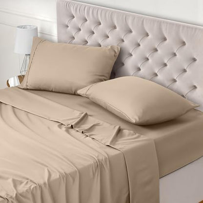 Utopia Bedding 3-Piece Sheet Set 90 x 190 cm – Brushed Microfiber Polyester – Oeko-Tex Certified – Fitted Sheet, Flat Sheet and 1 Pillowcase 50 x 75 cm (90 Bed, Grey)|B075JK3298