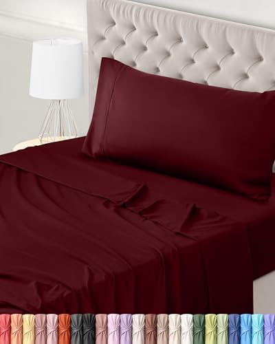 Utopia Bedding 3-Piece Sheet Set 90 x 190 cm – Brushed Microfiber Polyester – Oeko-Tex Certified – Fitted Sheet, Flat Sheet and 1 Pillowcase 50 x 75 cm (90 Bed, Grey)|B075JK3298