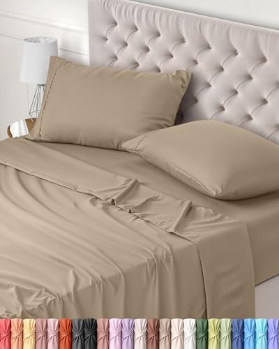 Utopia Bedding 3-Piece Sheet Set 90 x 190 cm – Brushed Microfiber Polyester – Oeko-Tex Certified – Fitted Sheet, Flat Sheet and 1 Pillowcase 50 x 75 cm (90 Bed, Grey)|B075JK3298