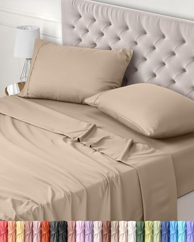 Utopia Bedding 3-Piece Sheet Set 90 x 190 cm – Brushed Microfiber Polyester – Oeko-Tex Certified – Fitted Sheet, Flat Sheet and 1 Pillowcase 50 x 75 cm (90 Bed, Grey)|B075JK3298