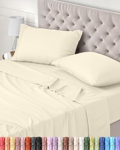 Utopia Bedding 3-Piece Sheet Set 90 x 190 cm – Brushed Microfiber Polyester – Oeko-Tex Certified – Fitted Sheet, Flat Sheet and 1 Pillowcase 50 x 75 cm (90 Bed, Grey)|B075JK3298