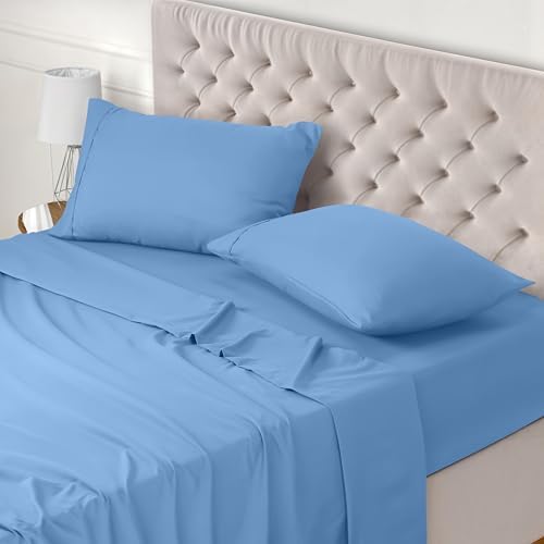 Utopia Bedding 3-Piece Sheet Set 90 x 190 cm – Brushed Microfiber Polyester – Oeko-Tex Certified – Fitted Sheet, Flat Sheet and 1 Pillowcase 50 x 75 cm (90 Bed, Grey)|B075JK3298