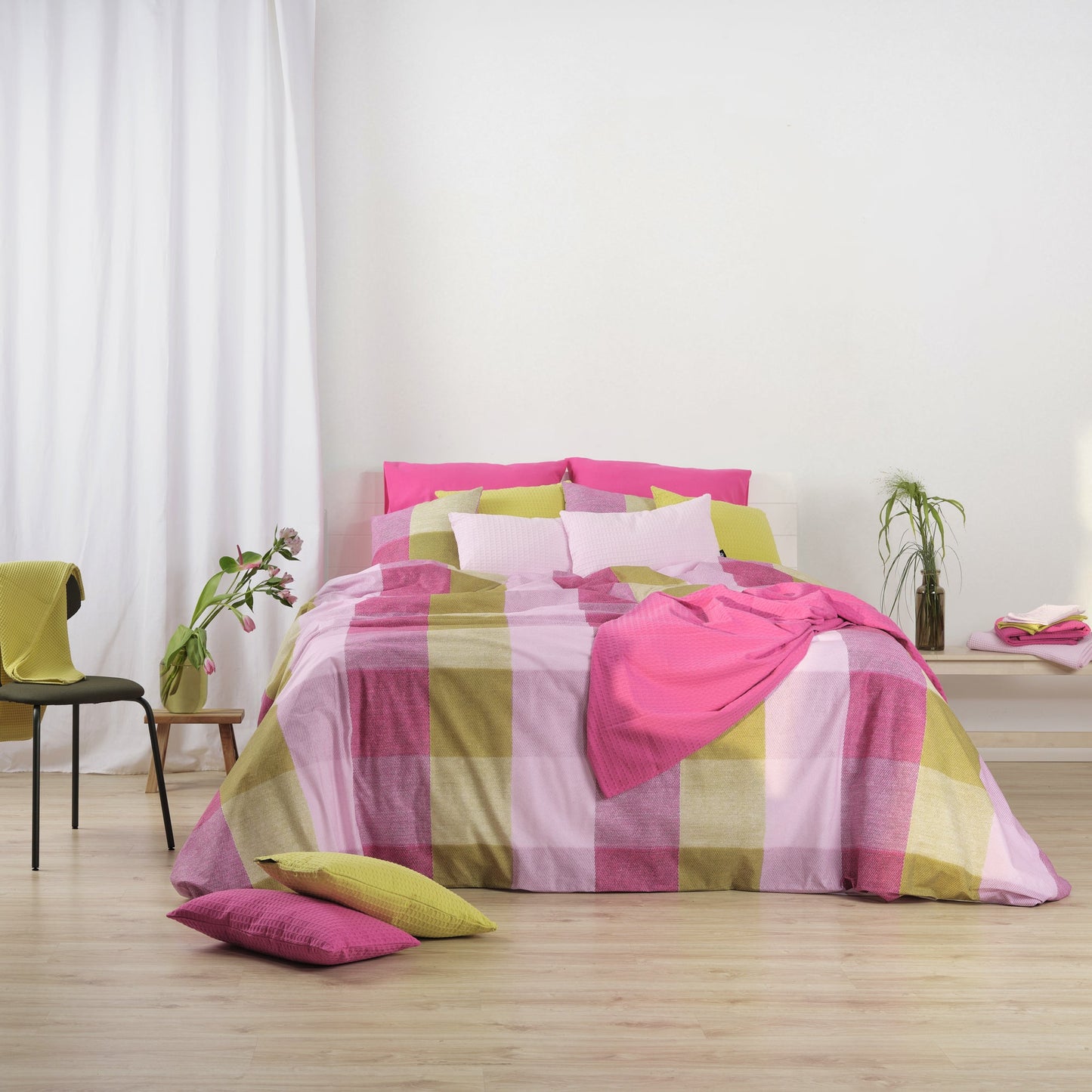 Funda nórdica Bath rosa 100% algodón