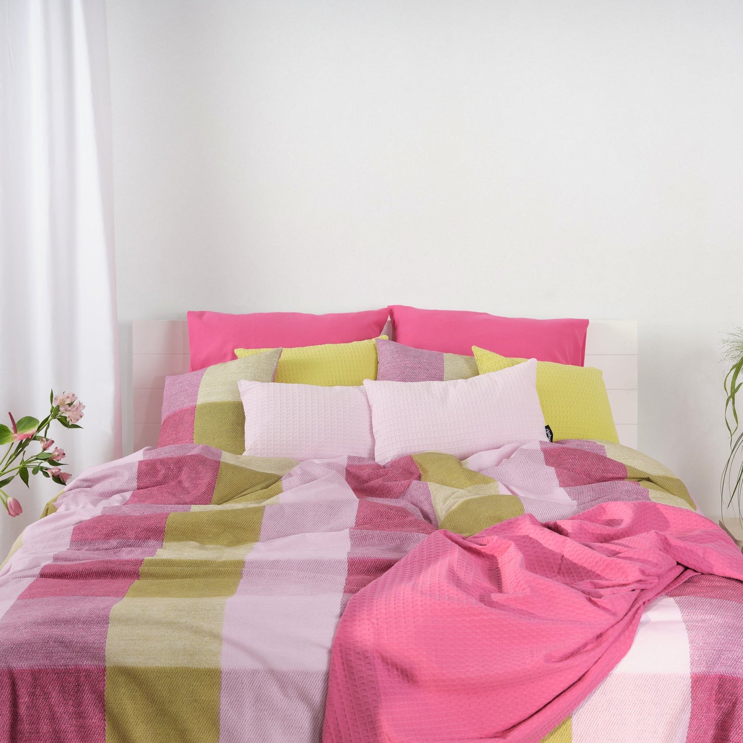Funda nórdica Bath rosa 100% algodón