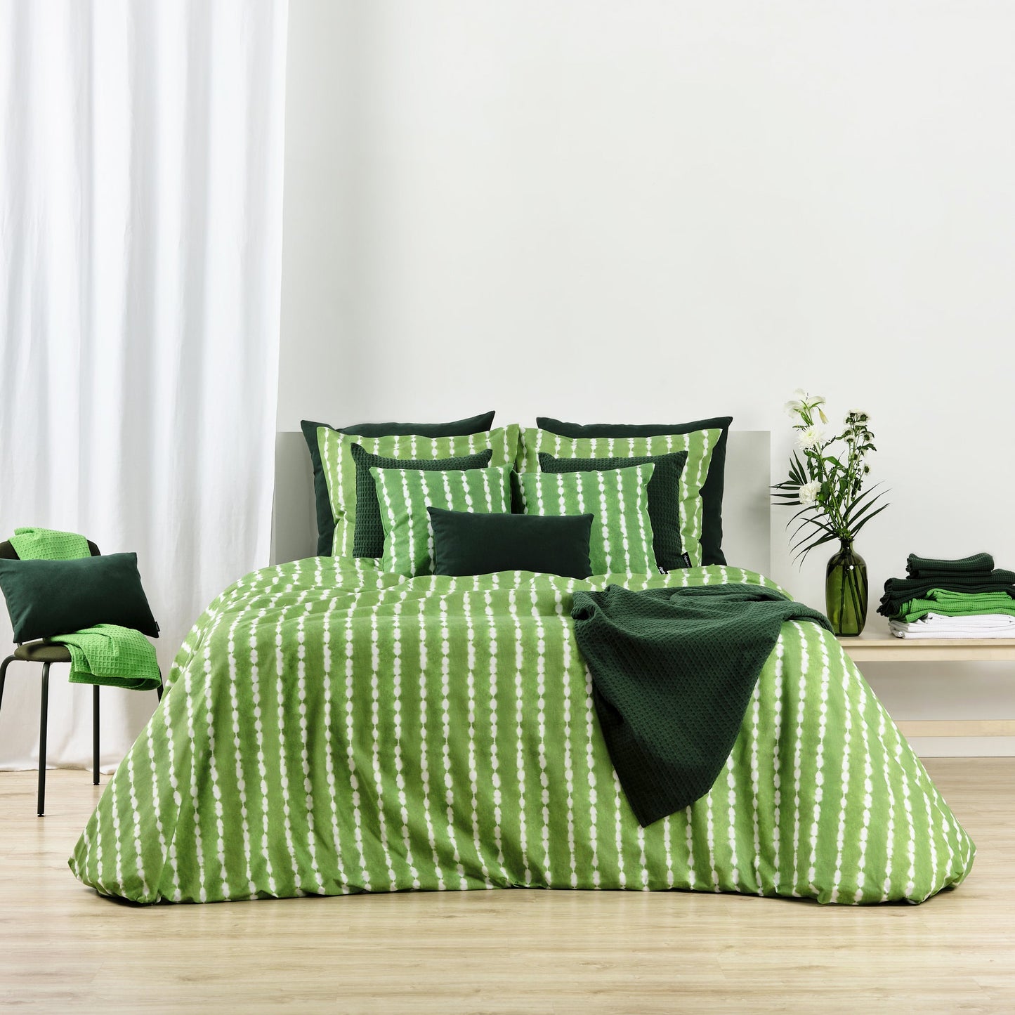Funda nórdica Bolton Verde 100% algodón
