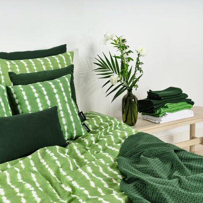 Funda nórdica Bolton Verde 100% algodón