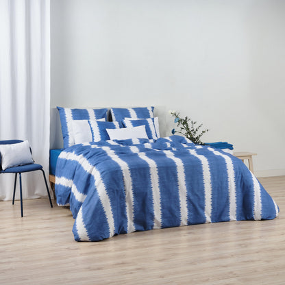 Funda nórdica Brístol Azul Cobalto 100% algodón