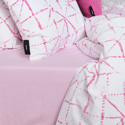 Funda nórdica Crawley Fucsia 100% algodón