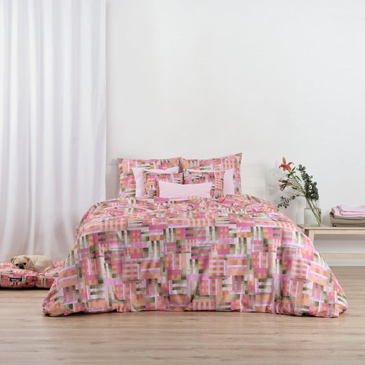 Funda nórdica Diss Fucsia 100% algodón