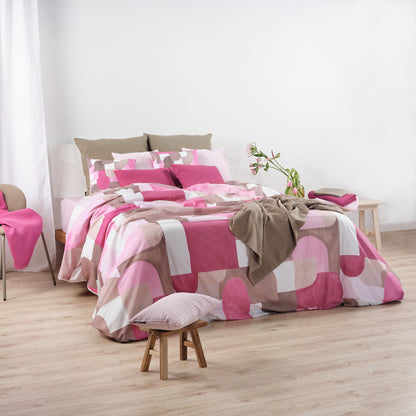Funda nórdica Dundee Rosa 100% algodón