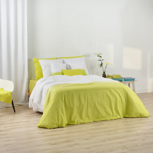Funda nórdica Fowey Amarillo 100% algodón