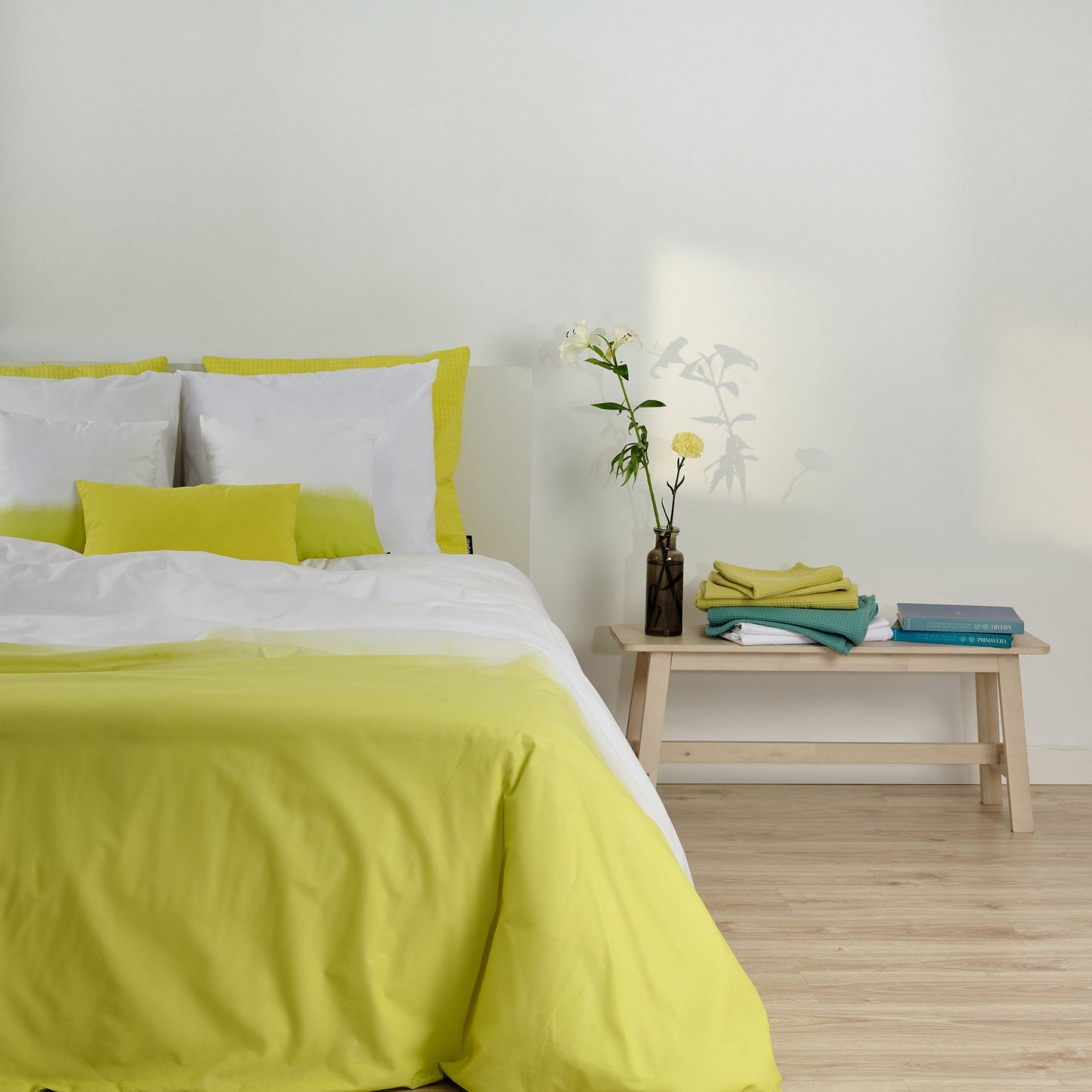 Funda nórdica Fowey Amarillo 100% algodón