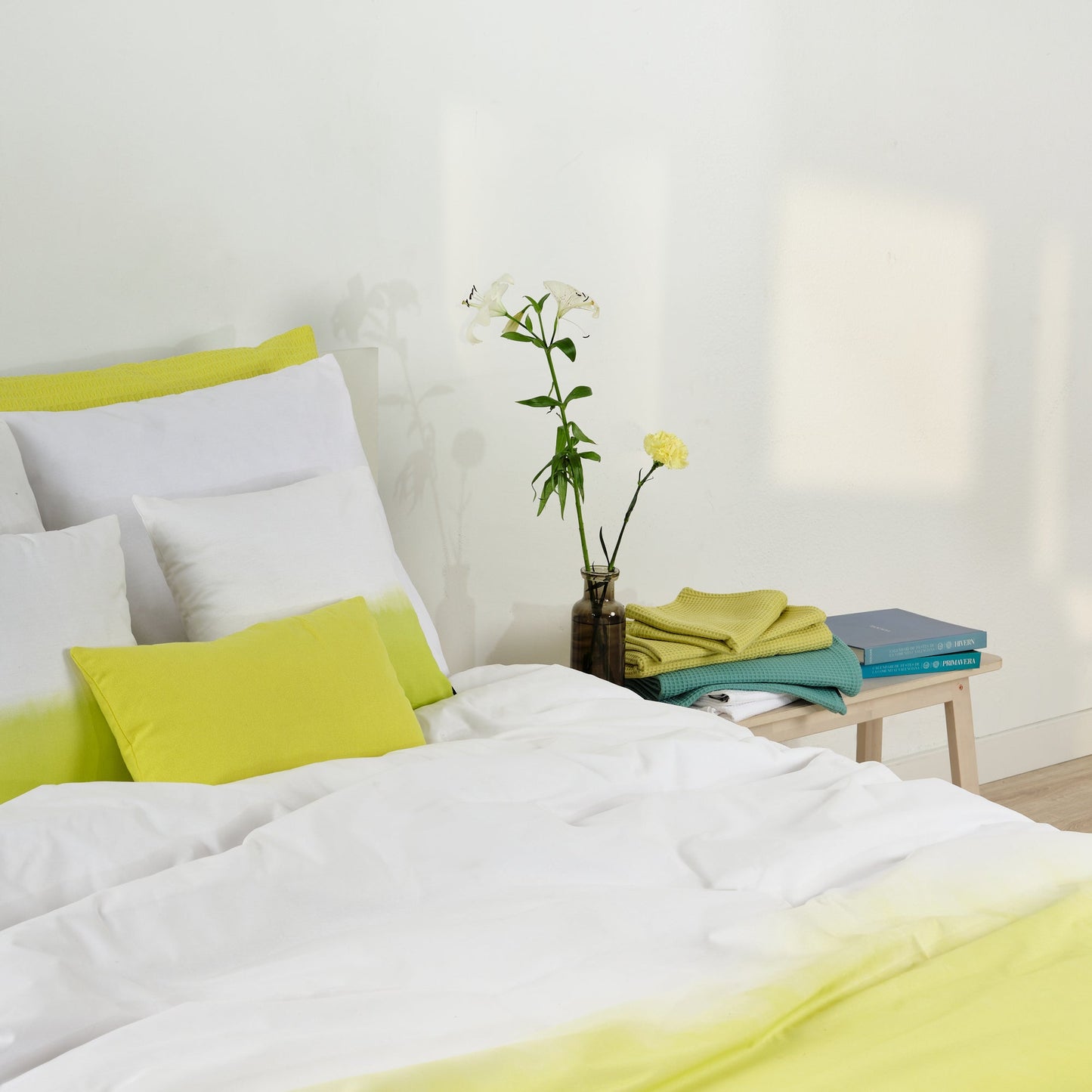 Funda nórdica Fowey Amarillo 100% algodón