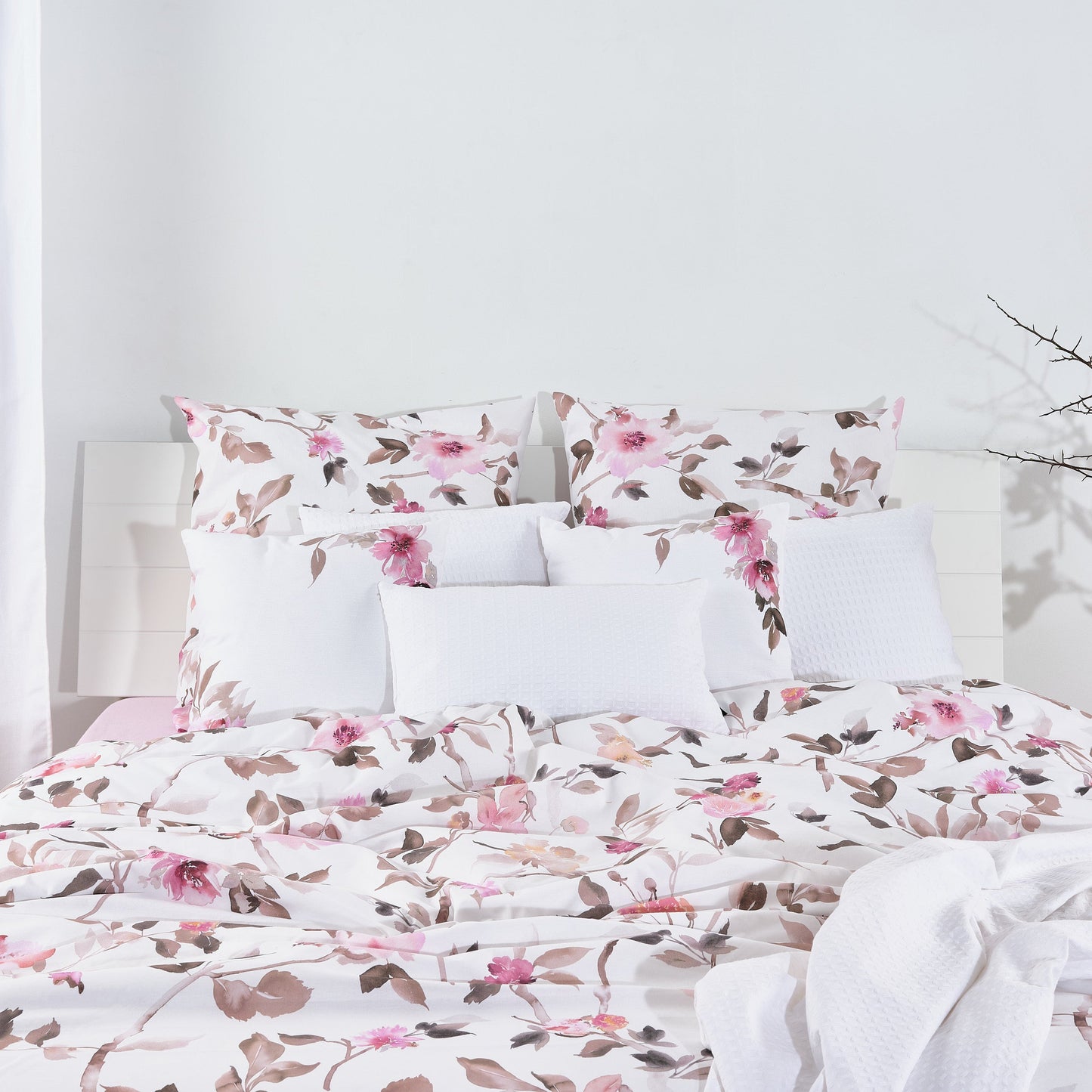 Funda nórdica Leeds Rosa 100% algodón