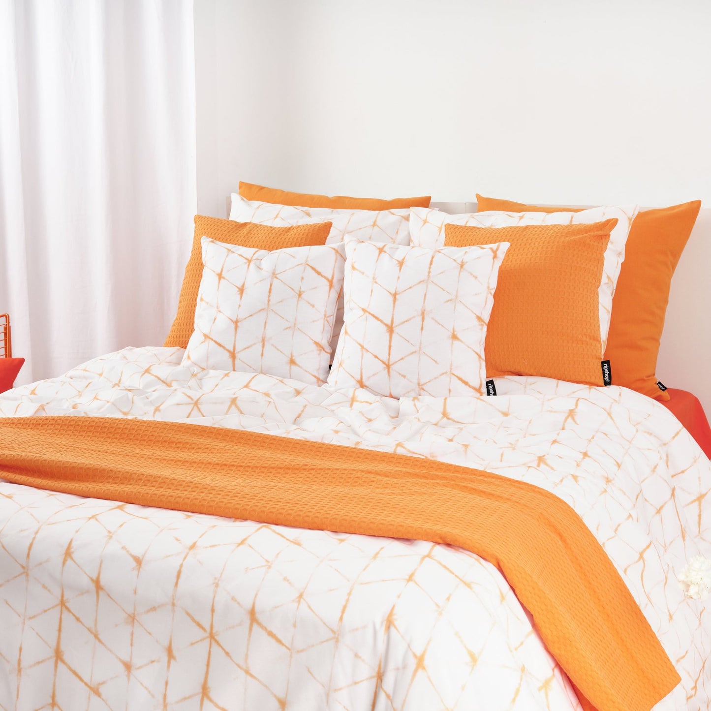 Funda nórdica Leek Naranja 100% algodón