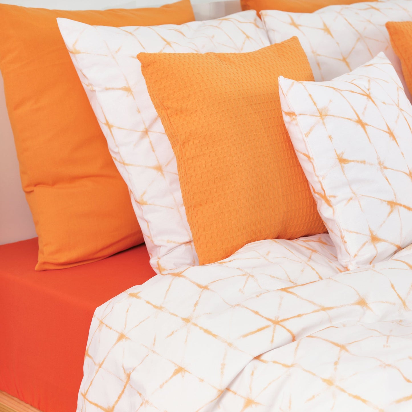 Funda nórdica Leek Naranja 100% algodón