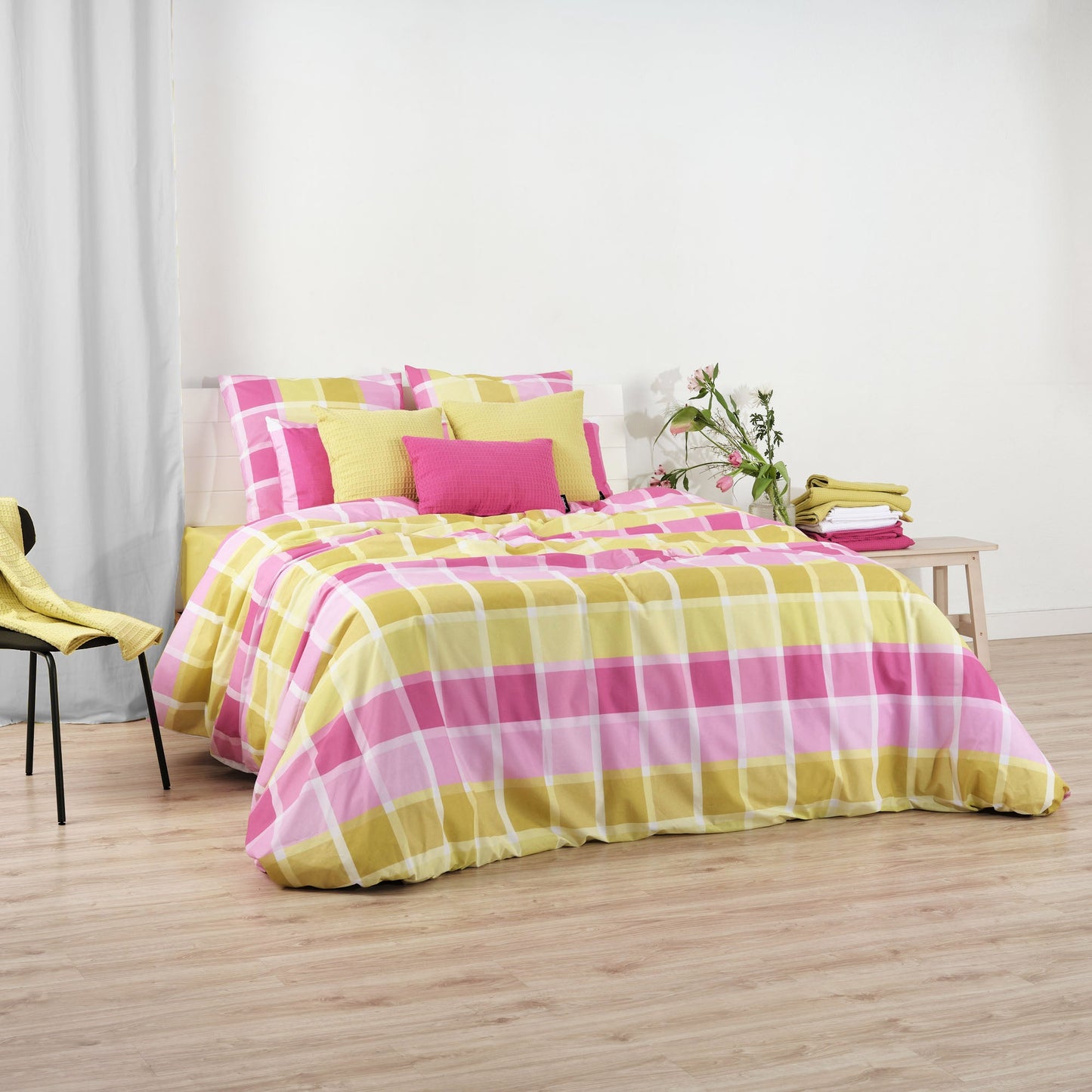 Funda nórdica Sutton Rosa 100% algodón