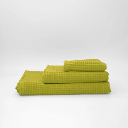 Pack 4 Toallas Waffle Premium Absorbentes Secado Rápido Spa