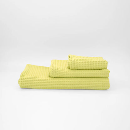 Pack 4 Toallas Waffle Premium Absorbentes Secado Rápido Spa