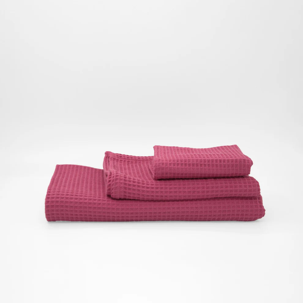 Pack 4 Toallas Waffle Premium Absorbentes Secado Rápido Spa