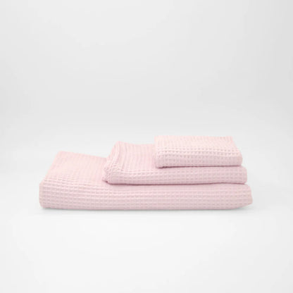 Pack 4 Toallas Waffle Premium Absorbentes Secado Rápido Spa