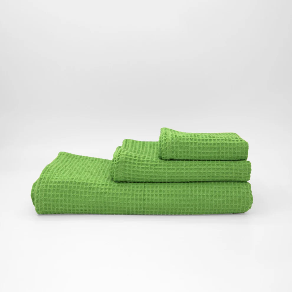 Pack 4 Toallas Waffle Premium Absorbentes Secado Rápido Spa