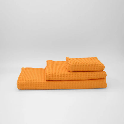 Pack 4 Toallas Waffle Premium Absorbentes Secado Rápido Spa