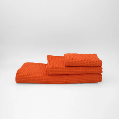Pack 4 Toallas Waffle Premium Absorbentes Secado Rápido Spa