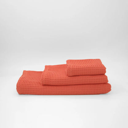 Pack 4 Toallas Waffle Premium Absorbentes Secado Rápido Spa