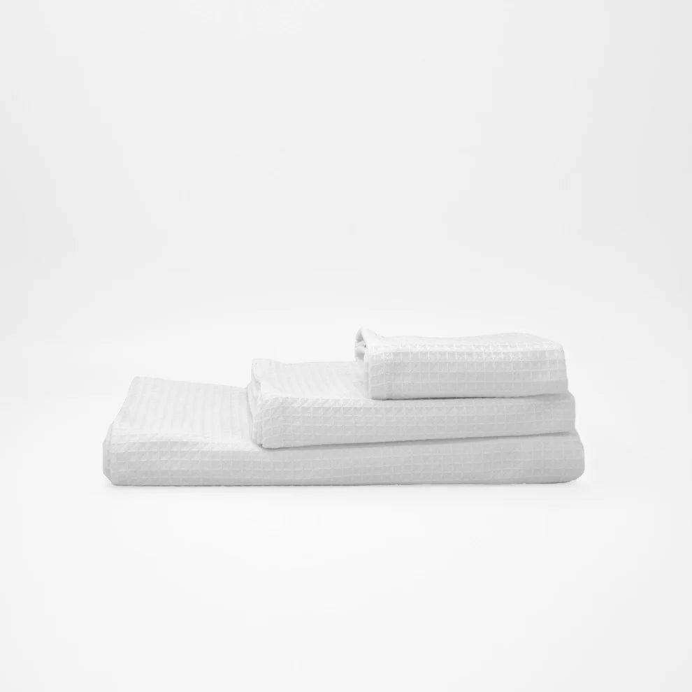 Pack 4 Toallas Waffle Premium Absorbentes Secado Rápido Spa