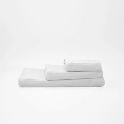 Pack 4 Toallas Waffle Premium Absorbentes Secado Rápido Spa