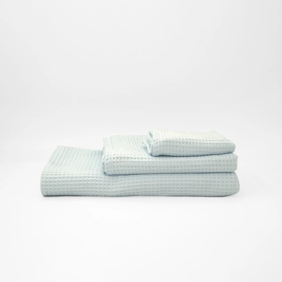 Pack 4 Toallas Waffle Premium Absorbentes Secado Rápido Spa