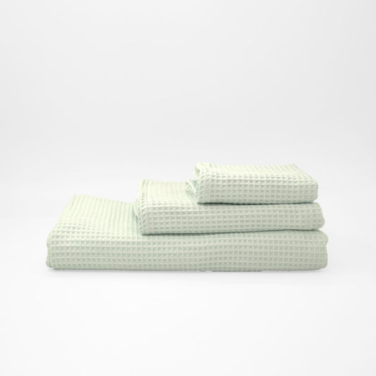 Toalla Waffle 100% algodón Mint