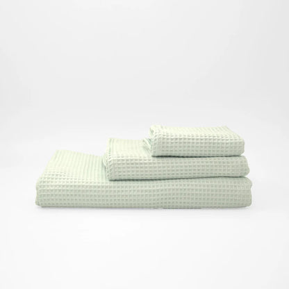 Pack 4 Toallas Waffle Premium Absorbentes Secado Rápido Spa