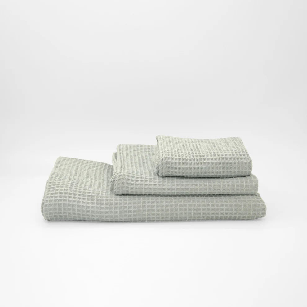 Pack 4 Toallas Waffle Premium Absorbentes Secado Rápido Spa